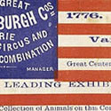 American Parade Flags with Overprinted Advertising