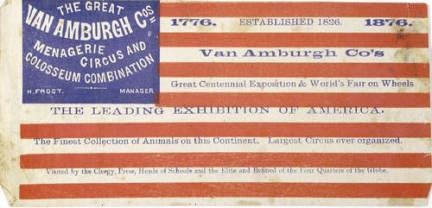 Antique American Parade Flags with Overprinted Advertising