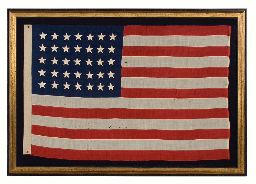 35 STARS, CIVIL WAR PERIOD, WEST VIRGINIA STATEHOOD, 18631865, AN